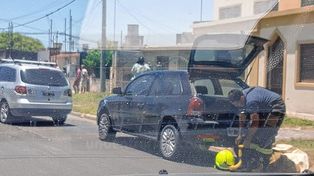 Aplausos para el bombero de franco que fue en su auto a apagar el fuego
