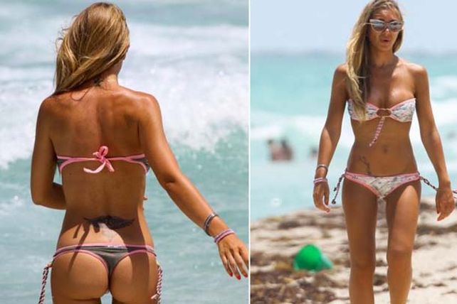 Laura Cremaschi, una diosa en las playas de Miami