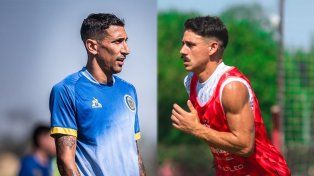 Ángel Di María, la figura de Central, y Matías Cóccaro, refuerzo de Newells.