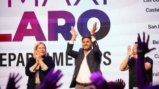 Pullaro festeja la victoria electoral