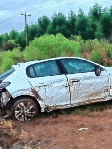 Autovía Artigas: una familia terminó con heridas luego de un accidente