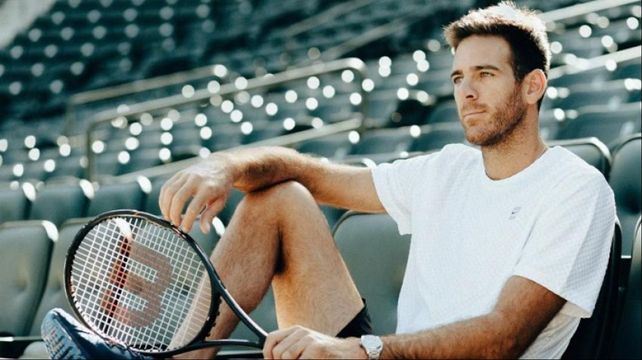 Juan Martín Del Potro se prepara para el debut del martes
