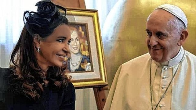 El papa Francisco y Cristina Kirchner