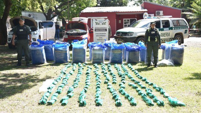 Gendarmería secuestró 622 kilos de hojas de coca en un operativo cerca de Rafaela