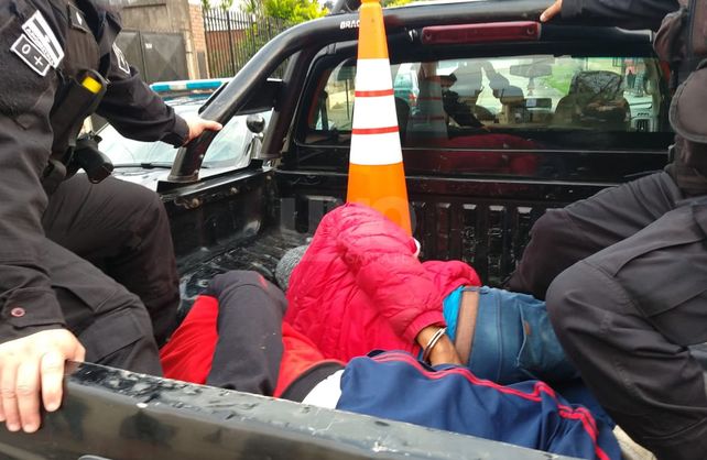 Los ladrones detenidos.