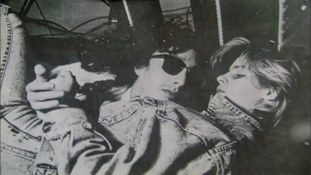 Una pareja explosiva: Páez y Fabiana Cantilo.