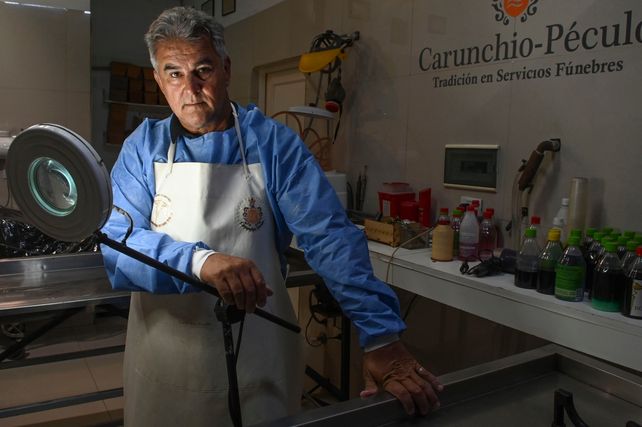 &nbsp;El tanatólogo Daniel Carunchio