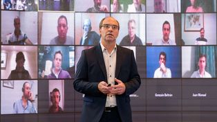 El gerente de Seguros Agropecuarios de la compañía, Gustavo Mina, en la presentación de la nueva campaña (Foto: Sancor Seguros).