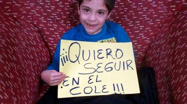 El desesperado pedido de un nene con discapacidad que quiere seguir en el cole