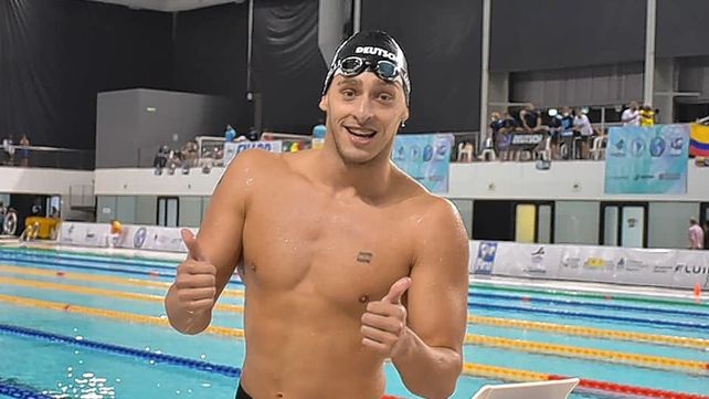 El nadador santafesino Gabriel Morelli consiguió la medalla de bronce en la prueba de 50 metros pecho.