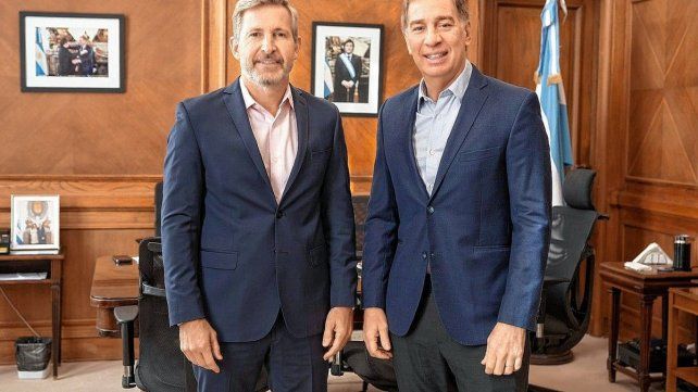 Rogelio Frigerio se reunió con Diego Santilli en Casa Rosada por rutas y relación fiscal.
