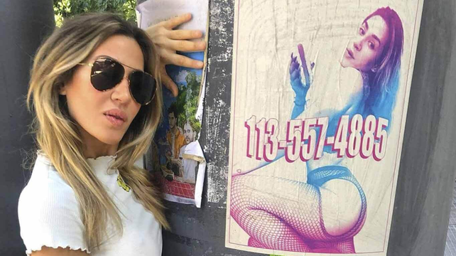 El Cartel que apela a los volantes callejeros con el que Jimena Bar&oacute;n promocion&oacute; su &uacute;ltima canci&oacute;n Puta y se arm&oacute; pol&eacute;mica.