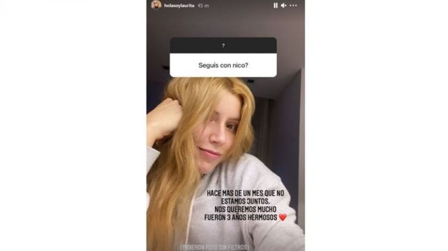Laurita Fernández abrió la puerta de su intimidad y confirmó que se separó de Cabré