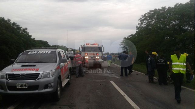 Arranque de fin de semana largo con un choque en cadena en las rutas santafesinas