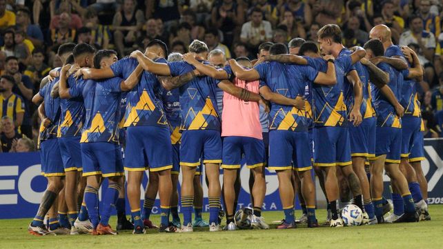 Todos unidos triunfaremos. Los jugadores de Rosario Central