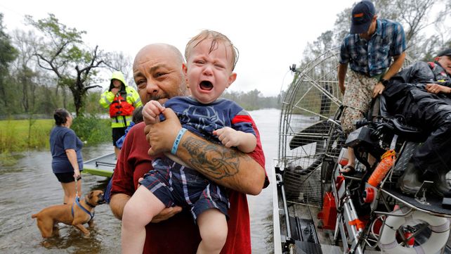 Imágenes del devastador paso del huracán Florence por Carolina del Norte