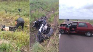 El Chino Maidana sufrió un accidente con su moto en la Ruta Nacional 11
