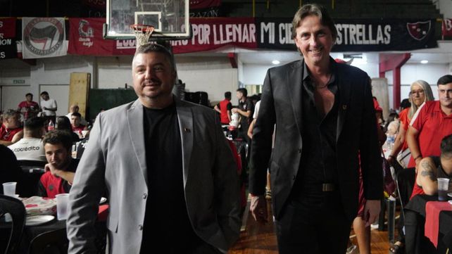 Juan Cúneo junto Julián González en Sportivo América