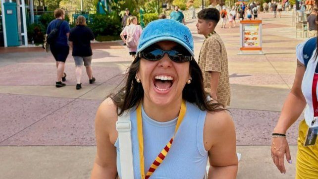 Ángela Leiva de vacaciones en Orlando