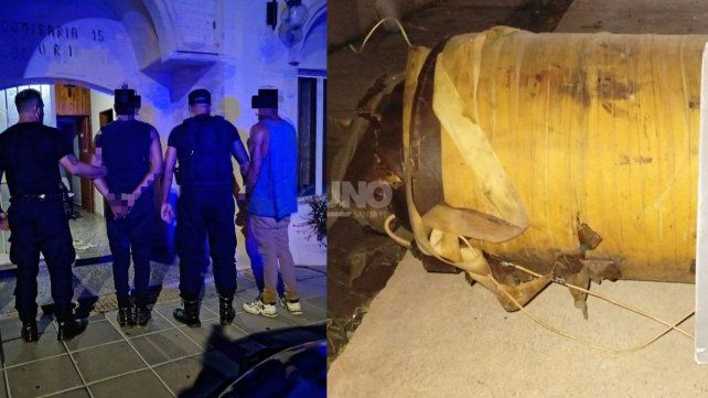 Los dos detenidos fueron sorprendidos por la policía cuando estaban sustrayendo el transformador dentro delpredio de la EPE