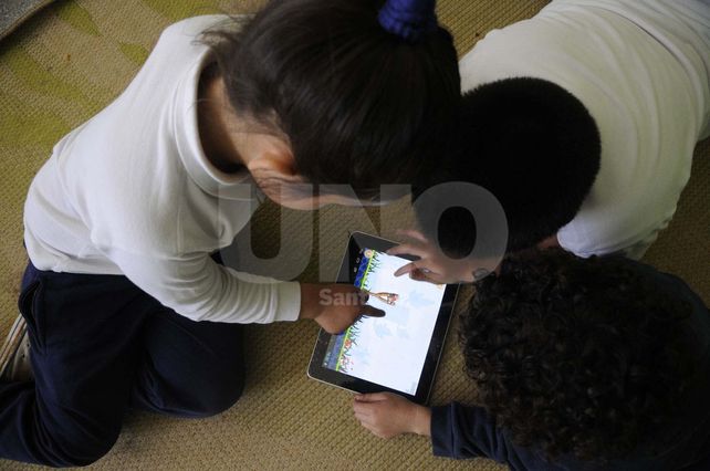 Familiarizados. Las docentes aseguran que la mayoría de los niños ya están utilizando este tipo de dispositivos