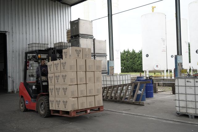 Parte de los insumos que JMG utiliza para la producción de diluyentes y removedores.