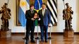 Javier Milei en Brasil para recibir premio y apoyar a Flavio Bolsonaro