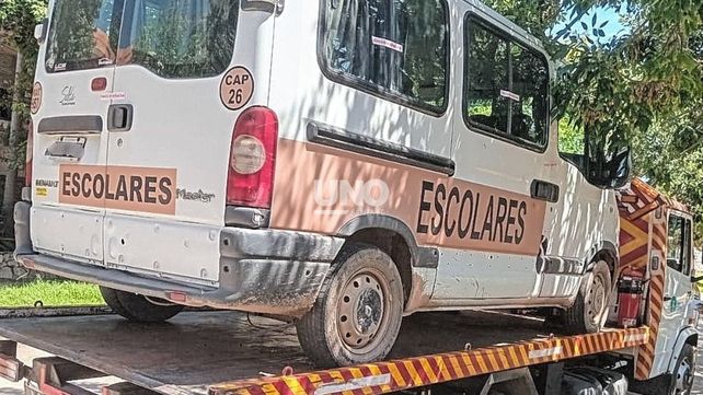 Controles en transportes escolares: se retuvo un vehículo que prestaba servicios de manera irregular