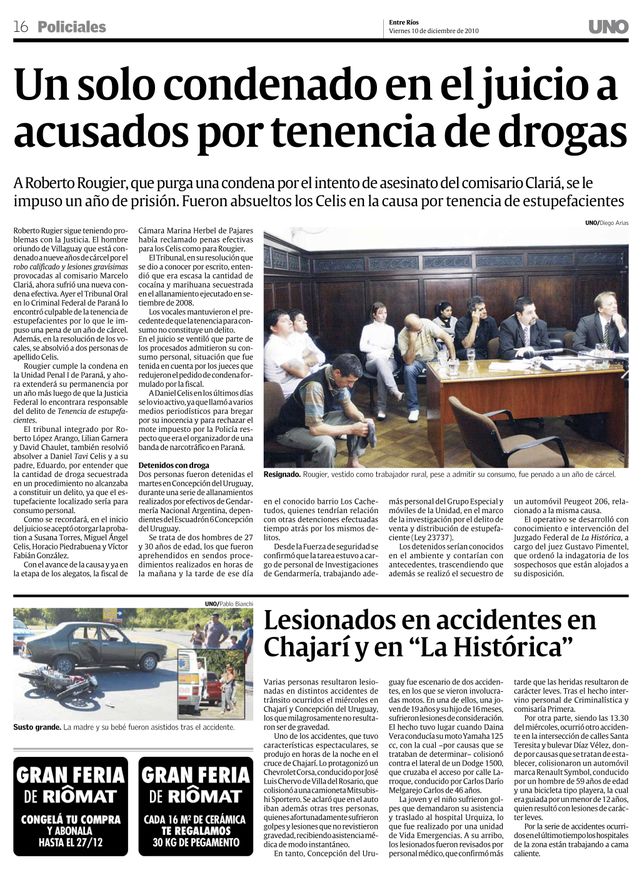 La banda narco que lidera Cabeza de Fierro fue derecho al penal