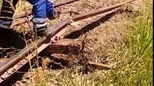 En San Justo el calor levantó las vías del ferrocarril