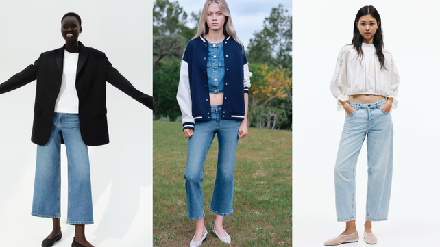 Modelo jean crop