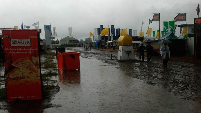 Suspenden las actividades en la ExpoAgro por los daños que causó el temporal