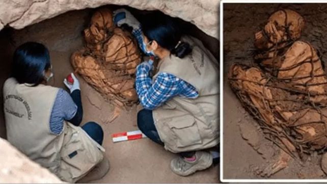 Los arqueólogos creen que la momia hallada se remonta a una cultura precolombina que se desarrolló entre los Andes y la costa del Pacífico.