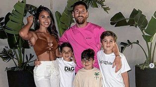 Lionel Messi pasó las fiestas con su familia en Rosario y ahora vuelve a Miami.