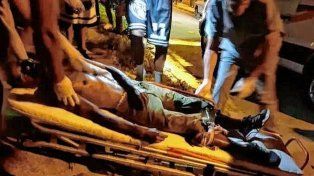 La persona herida en Paraná fue trasladada al hospital.