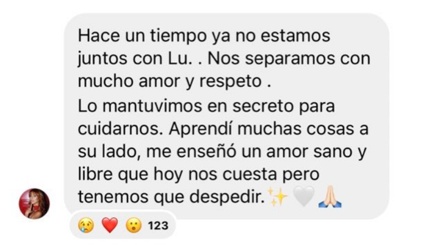 A través de su canal de difusión de la red social Instagram