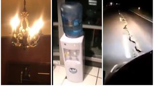 Los rosarinos publicaron en las redes sociales los videos del impacto del sismo en la ciudad