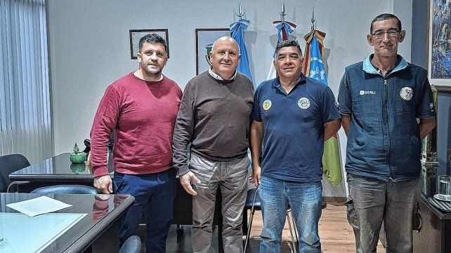 Las autoridades municipales de Crespo recibieron a los directivos del Rally Entrerriano.