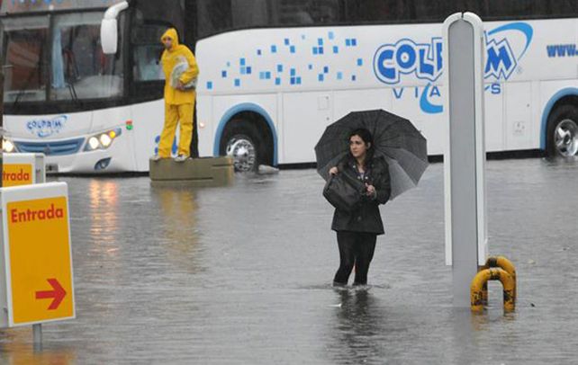 Pasados por agua. El temporal de lluvia y viento azotó vastas zonas de la Capital Federal y la provincia de Buenos Aires