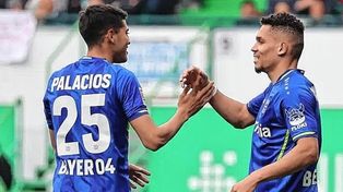 Exequiel Palacios decoró la goleada del Leverkusen en la Bundesliga.