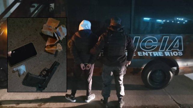Detienen a un hombre armado tras intentar huir de la policía en Paraná