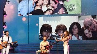 Cantando 2020. La actriz Laura Novoa en plena acción anoche en el homenaje a su padre, Pepe.&nbsp;