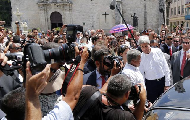 Expectativa. Kerry paseó por La Habana el pasado viernes