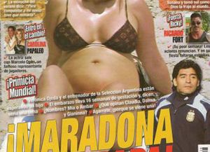 Maradona ser&aacute; pap&aacute; por cuarta vez