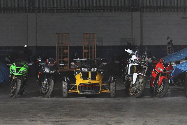 Motos y ciclomotores de alta cilindrada forman parte de la subasta.&nbsp;