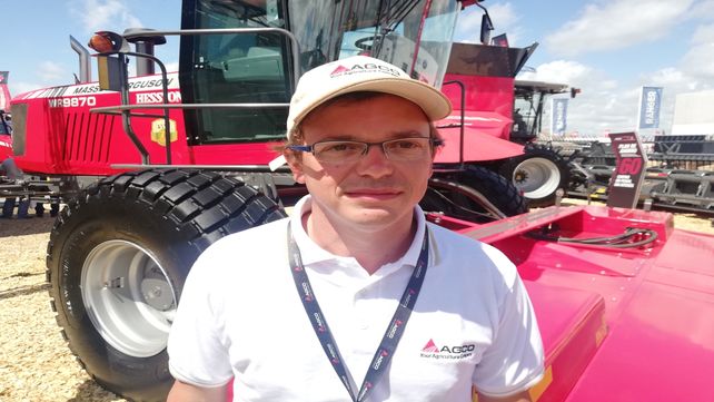 Optimista. Meyer de Agco dijo que la buena campaña trae alivio al sector.