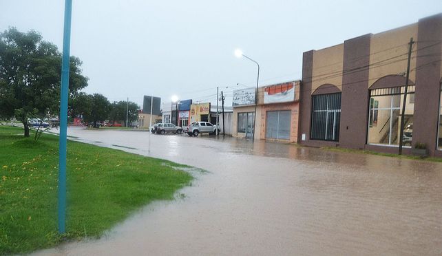 Calles inundadas en Gualeguay