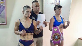 Cinthia González y Thalía Piñeiro pesaron 50,700 kilos.