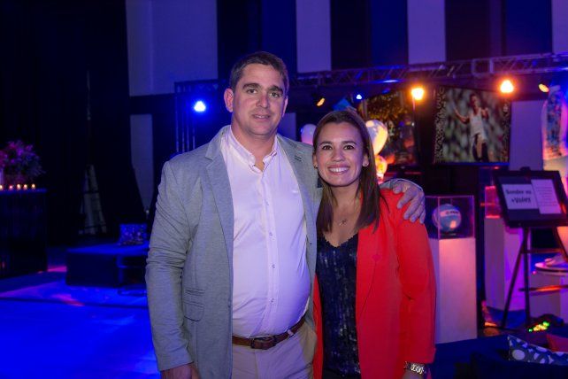 Martín Gasparri y Gabriela Ucrich.   