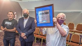 Luis Otarán fue el más aplaudido de la reunión. Un gran trabajador del ciclismo.